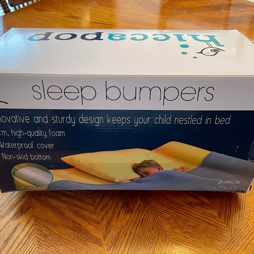 Hiccapop Foam Bed Bumpers for Toddlers (2-pack)